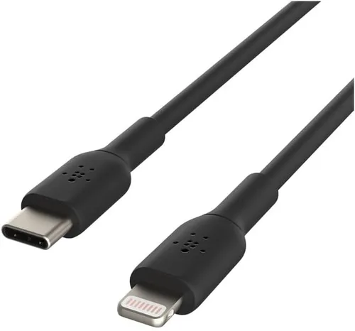 Vista 2 de Belkin BoostCharge - Cable USB C a Lightning trenzado de nailon de 3.3 pies/1M, con certificación MFi de 18 W con Entrega de Energía, cable de carga