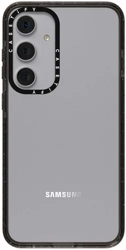 Vista 194 de CASETiFY Funda de impacto para Galaxy S22+ - Adhesivo Aries Moross, color negro transparente