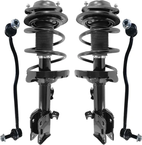 Vista 36 de Detroit Axle - Kit de 4 piezas RWD Puntales Delanteros Barras Estabilizadoras para Ford F-150 2021 2022 2023 2024, 2 Puntales con Resorte Helicoidal