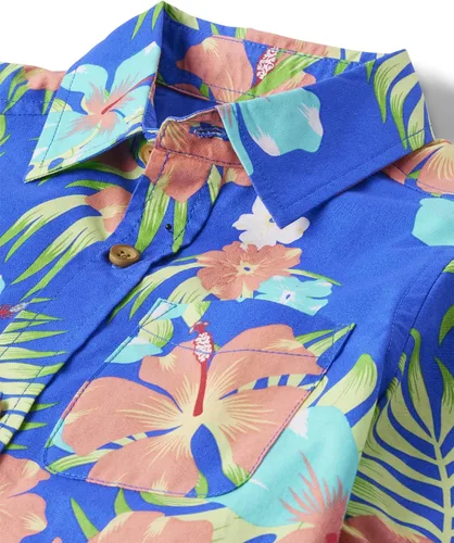 Vista 2 de The Children's Place Camisa de manga corta con botones para niños pequeños