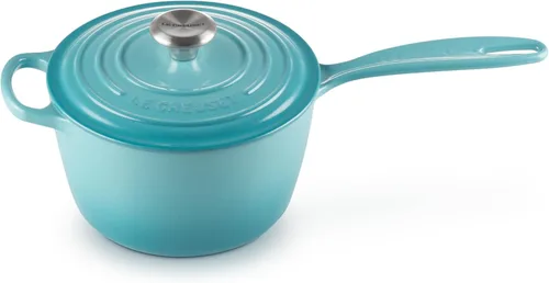 Vista 9 de Le Creuset Cacerola Signature de hierro fundido esmaltado, 1.75 cuartos de galón., Artichaut