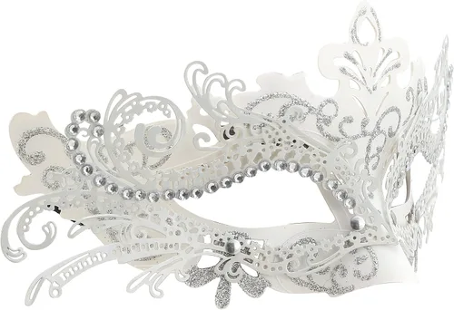 Vista 4 de Máscara de metal de Halloween Galant Máscara de mascarada para mujer máscara veneciana fiesta baile de graduación Mardi Gras boda decoración de pared