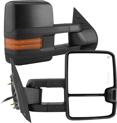 Vista 43 de AUTOSAVER88 Espejos de remolque compatibles con Chevy Silverado GMC Sierra 2007-2014, juego de espejos de remolque con calefacción eléctrica