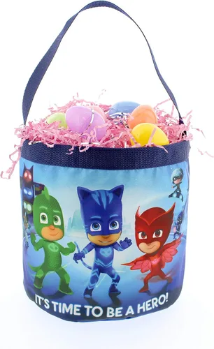 Vista 5 de PJ Masks - Cesta de regalo plegable de nailon para niños y niñas