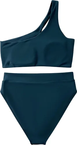 Vista 62 de MOOSLOVER Traje de baño de dos piezas con corte alto y cintura alta para mujer