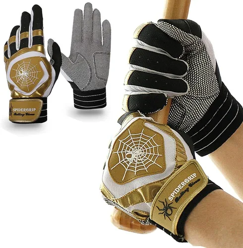 Vista 9 de J&S Sporting Spider Grip - Guantes de bateo de béisbol antideslizantes - Agarre antideslizante duradero para hombres y jóvenes jugadores
