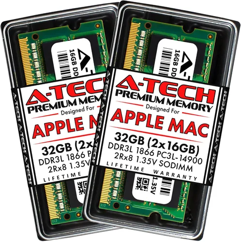 Vista 11 de A-Tech 8 GB de RAM para Apple iMac de finales de 2015 27 pulgadas Retina 5K DDR3L 1866MHz / 1867MHz PC3L-14900 1.35V 204-Pin módulo