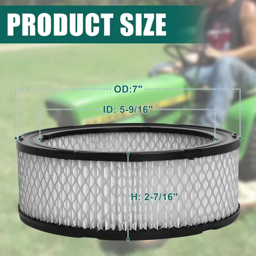 Vista 3 de Podoy 47 083 03 Filtro de Aire del Motor con Prefíltro Compatible con Kohler 47 083 03-S 47 083 03-S1 K361 K582 CH20 CH25 CH18 CV17 - CV23