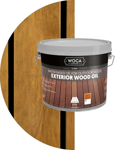 Vista 19 de WOCA Comprobador de aceite de madera exterior de Dinamarca, aceite penetrante a base de agua para superficies de madera al aire libre, muestra