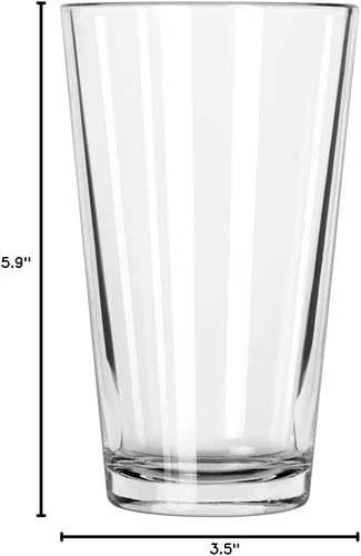 Vista 3 de Vaso de pinta Libbey con borde DuraTuff (1639HT), 16 onzas
