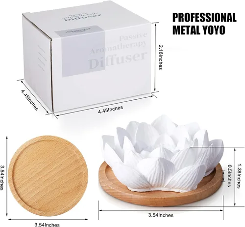 Vista 3 de Difusor pasivo de aceite esencial, aromaterapia pasivo, mini aceite esencial de cerámica, pequeño difusor para escritorio, oficina, hogar, regalo