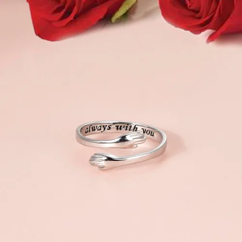 Vista 11 de CANDYFANCY Anillo de nudo celta de plata de ley 925 abierto para el dedo medio nudillo para mujer, tamaño ajustable 4-7
