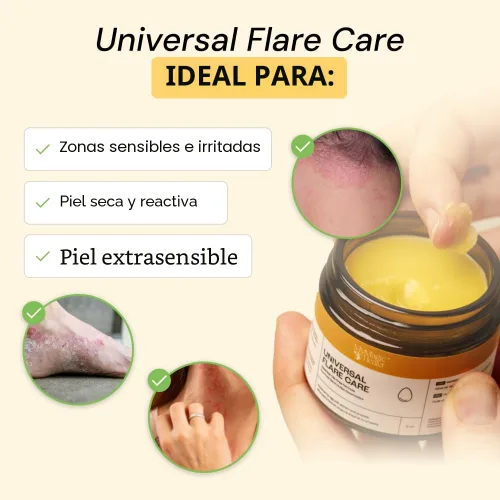 Vista 2 de MyMagicHealer Universal Flare Care Sin aceite esencial Alivio para erupciones, eczema, psoriasis, hidradenitis supurativa, impétigo, dermatitis