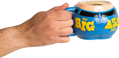 Vista 2 de BigMouth - Taza grande a tope, color azul, talla M