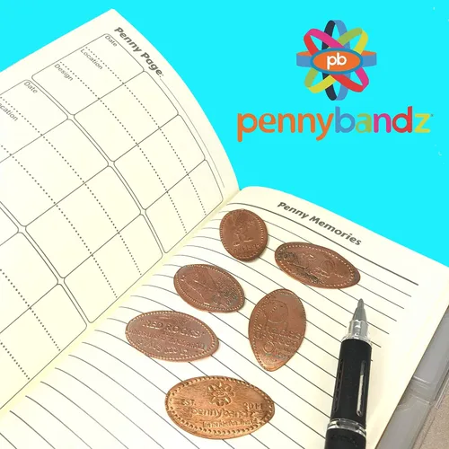 Vista 5 de Pennybandz El Penny Journal tiene capacidad para 146 monedas, el libro definitivo de colección de centavos de recuerdo para tu colección de monedas