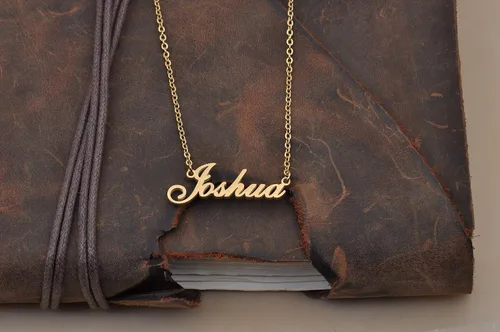 Vista 5 de HUAN XUN Collar personalizado con cualquier nombre para mujer