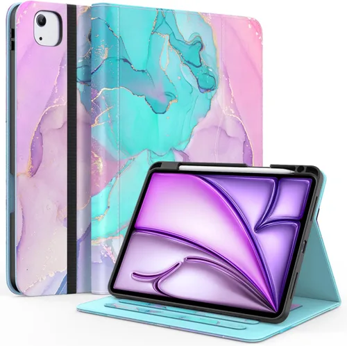 Vista 32 de Zonefoker Fundas para iPad de 6ª generación 2018/2017, iPad Air 2 2014 #02 Mármol Rosa