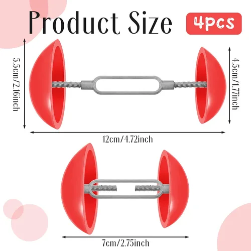 Vista 2 de 2 pares de mini estiradores de zapatos para mujer, ampliadores de pies anchos, antideslizantes, zapatos para mujeres y hombres, zapatos de tacón