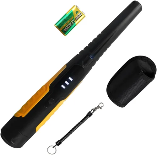 Vista 11 de Detector de Metales Pinpointer, 4 Modos de Búsqueda de Tesoros Localizador de Sonda Profesional Impermeable de Mano Varita Puntero, Detector