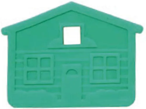 Vista 3 de Lucky Line Casas en forma de llaves para KW1 y SC1 Key Ways, verde, 5/PK (162405)