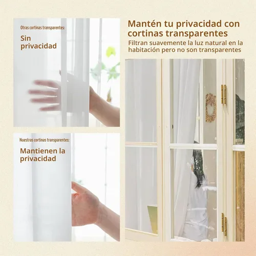 Vista 4 de 2 cortinas de ventana de lino sintético con plisado de pellizco, color blanco, de 84 pulgadas de largo, lujosas, de terciopelo, de tacto suave