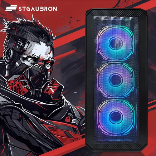 Vista 2 de STGAubron Gaming PC Desktop, Core i5-13400F, RTX 3050 6G, 16G DDR4,512G SSD