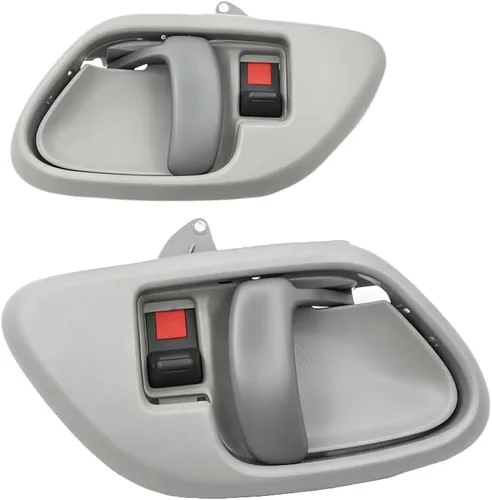 Vista 7 de Un par de manijas de puerta interior con kit de bisel de repuesto 15708043 15708044 compatible con Chevy Chevrolet GMC Truck 1995-2002 C1500 C2500