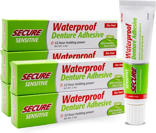 Vista 13 de Crema para dentadura postiza de Secure, 9002240001022, Un solo color, 1, 1 Sello impermeable - Ingredientes de grado alimenticio - Menos adhesivo