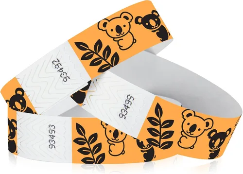 Vista 7 de 500 Wristco Blue Penguins - Pulseras Tyvek de 3/4 pulgadas - Pulseras de papel para eventos