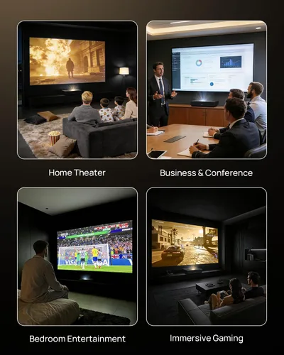 Vista 14 de WEMAX Nova Pro Proyector de Tiro Ultra Corto 4K, TV Láser ALPD de 150", Smart Google TV, 2100 Lúmenes ISO, Dolby Audio DTS-HD, Proyector UST