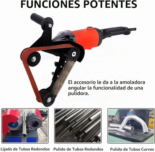 Vista 4 de Lijadora de banda Accesorio Amoladora YSJWAER - Adaptador Amoladora angular Accesorio de lijado Pulidor 5/8-11 Rosca
