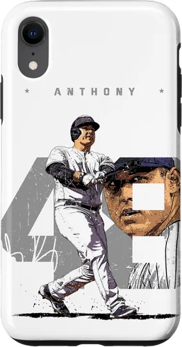 Vista 24 de iPhone 16 Anthony Rizzo Number Portrait Tony New York MLBPA Case