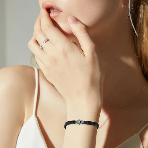Vista 7 de VIBILIA Pulseras contra el mal de ojo para mujeres y hombres, hechas a mano, trenzadas, de buena suerte, cuerda de cuerda, hilo de amistad, cuerda