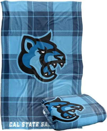 Vista 246 de LOGOVISION St John's University Campus Plaid Spirit Silky Touch Manta súper suave 36 x 58 pulgadas