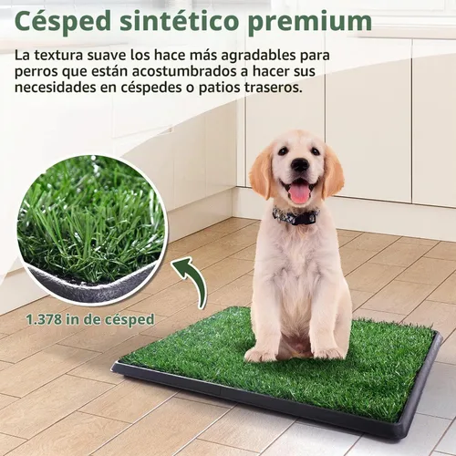Vista 7 de Almohadilla de césped para perros con bandeja, 25 x 20 pulgadas