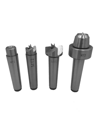 Vista 5 de MT2 Live Center Torno de madera Drive Spur Cup 4pcs Set con 2 unids puntas de repuesto extra con caja de madera de buena calidad