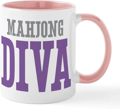 Vista 39 de CafePress Mahjong Mugs - Taza de café de cerámica de 11 oz (11.0 fl oz)