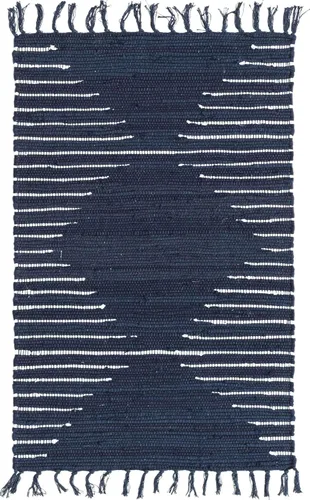 Vista 33 de Unique Loom Chindi Cotton Collection - Alfombra de área Briah (2 pies 2 pulgadas x 6 pies 1 pulgada, verde/marfil)