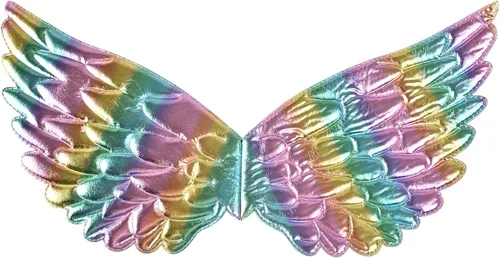 Vista 5 de QPANCY Vestidos de unicornio para niñas trajes de concurso de princesa diadema y ala a juego