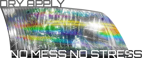 Vista 6 de Rollo de vinilo VViViD Micro Bio HEX+ para faros delanteros y traseros, con tinte de aire, transparente, 17.9 x 60 pulgadas