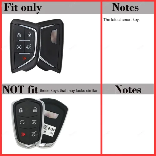 Vista 2 de Funda protectora de silicona con 5 botones para Cadillac CT4 CT5 CT6 XTS XT4 XT5 ATS 2020 2021 2022 2023