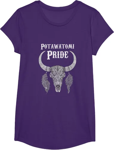 Vista 15 de Potawatomi Pride Tribe Native American Indian Buffalo Camiseta