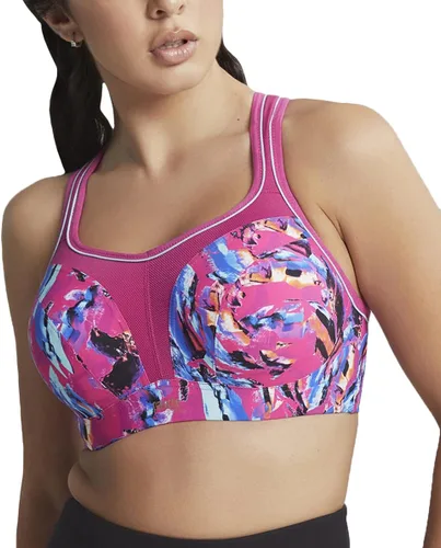 Vista 10 de Panache - Sujetador deportivo con aros para mujer Abstracto
