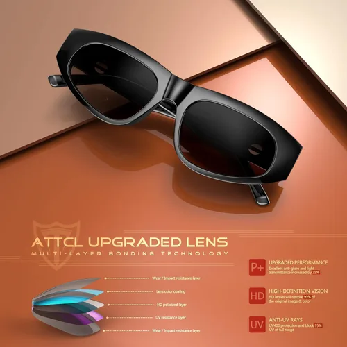 Vista 5 de ATTCL Gafas de sol polarizadas para mujer con ojo de gato con protección UV