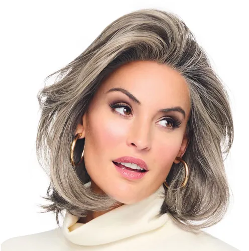 Vista 16 de Raquel Welch Flying Solo - Peluca para niños, 100% atada a mano por ropa de pelo, gorra pequeña promedio, RL10/12 castaño iluminado por el sol