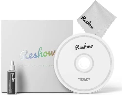 Vista 7 de Reshow Kit limpiador de discos de lente láser para reproductor de CD y DVD sin rayar la óptica, incluye paño de microfibra, disco de limpieza