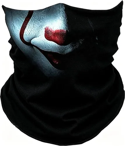 Vista 20 de Máscara facial con polaina para el cuello, bufandas, bandanas Gris (Grey Skull)