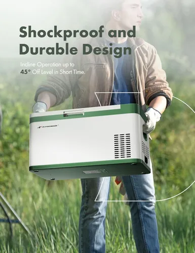 Vista 8 de A-Premium Refrigerador portátil de 12 voltios 21QT/20.1L para auto, enfriador con congelador portátil de enfriamiento rápido -4°F~68°F con 12/24V DC