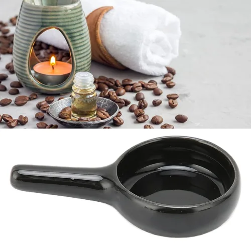 Vista 2 de Tealight - Cuchara de vela de repuesto para aceite esencial, difusor de aromaterapia, incienso de fragancia (negro)