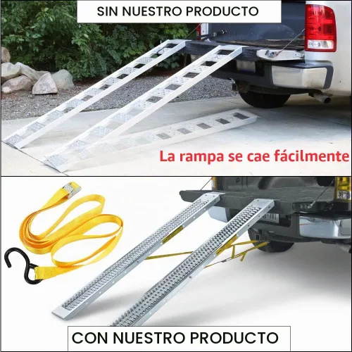 Vista 5 de Correa de seguridad de rampa de repuesto para carga ATV 2pack